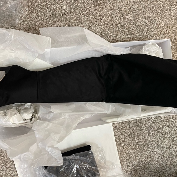 Good American Over the Knee Slouch Suede Black Boots Style GA173K-X size 7.5 NEW - Picture 5 of 6